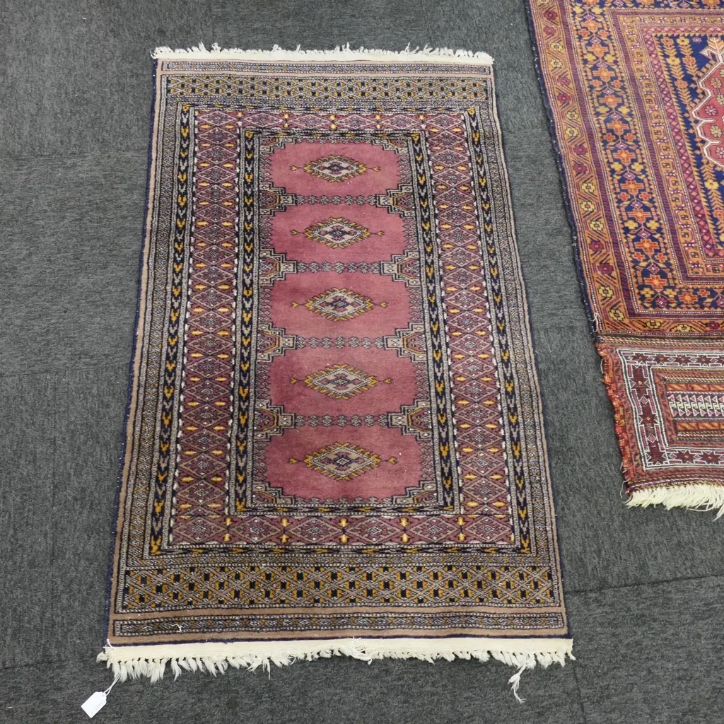 HAND KNOTTED WOOL PILE RUG 1300 X 770mm  Image 1++