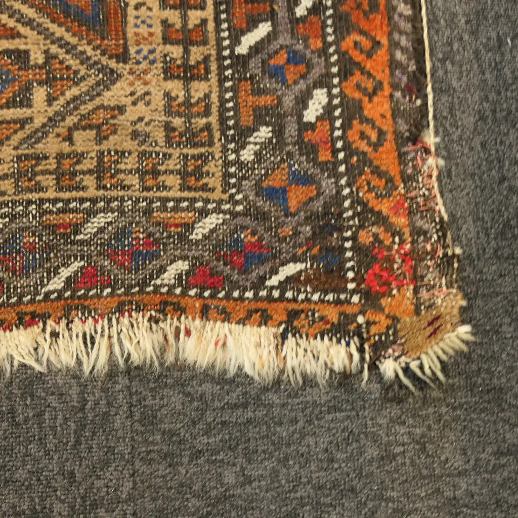 VINTAGE BALUCH HAND KNOTTED ALL WOOL 1600x1010mm Image 1++
