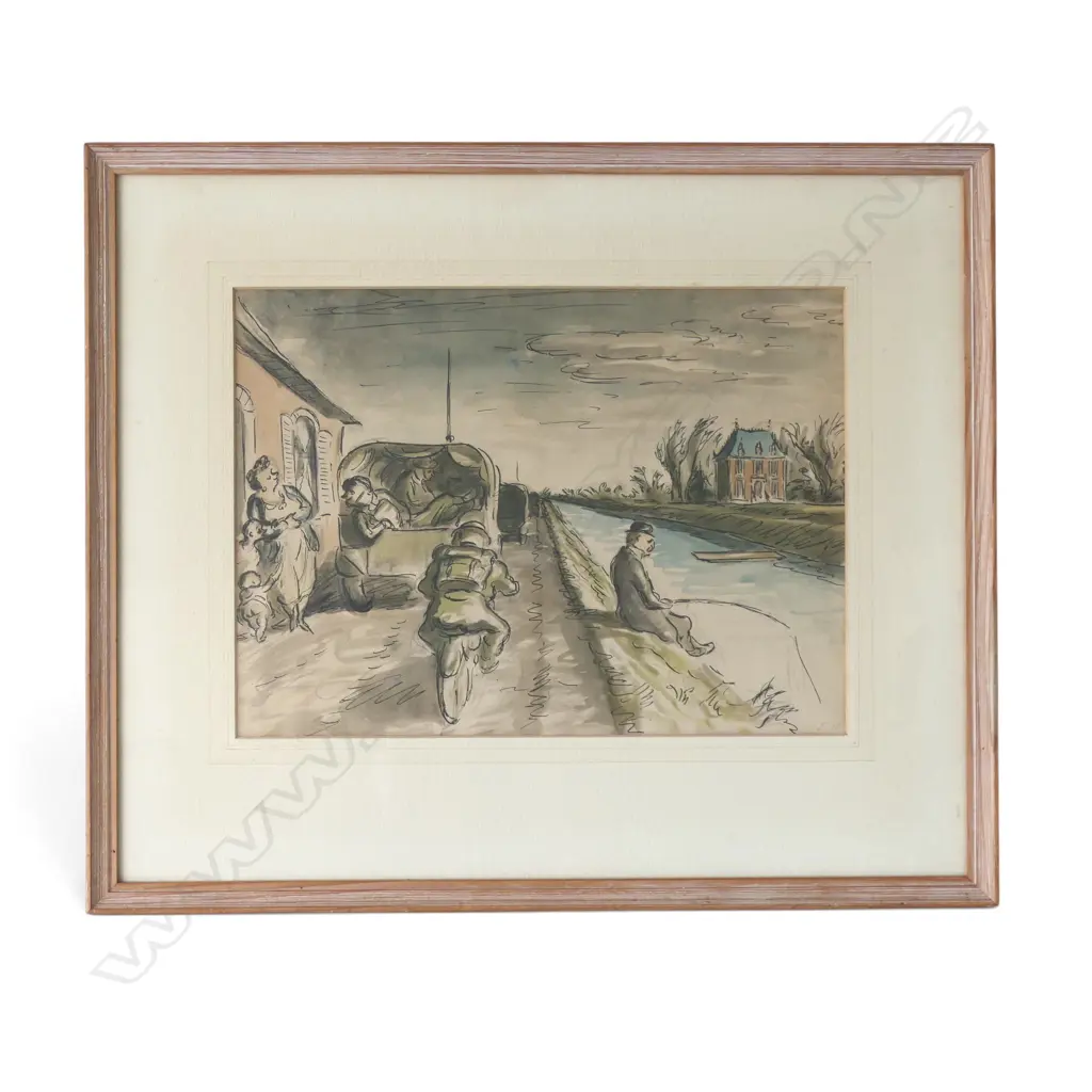 EDWARD ARDIZZONE (BRITISH 1900-79) 'WITH THE 300th. ON THE MOVE' PRINT 280x380mm Image 1++