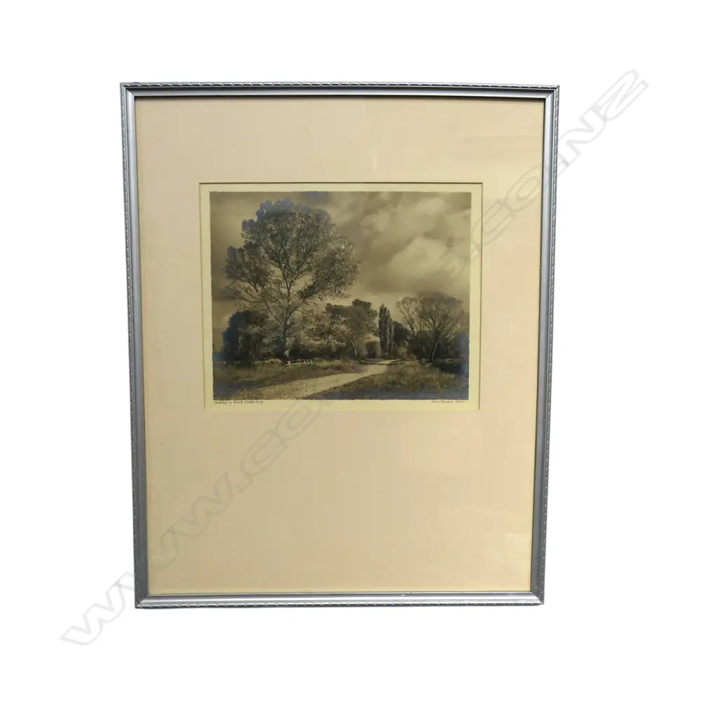 GEORGE CHANCE 'AUTUMN IN SOUTH CANTERBURY' SILVER GELATIN PRINT 230x280mm  Image 1++