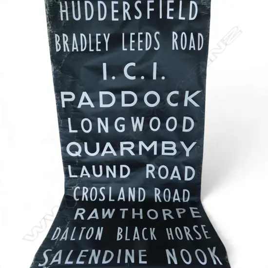VINTAGE LONDON BUS BLIND