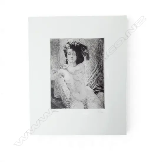 NORMAN LINDSAY FACSIMILE ETCHING 'RITA' (with authentication certificate)