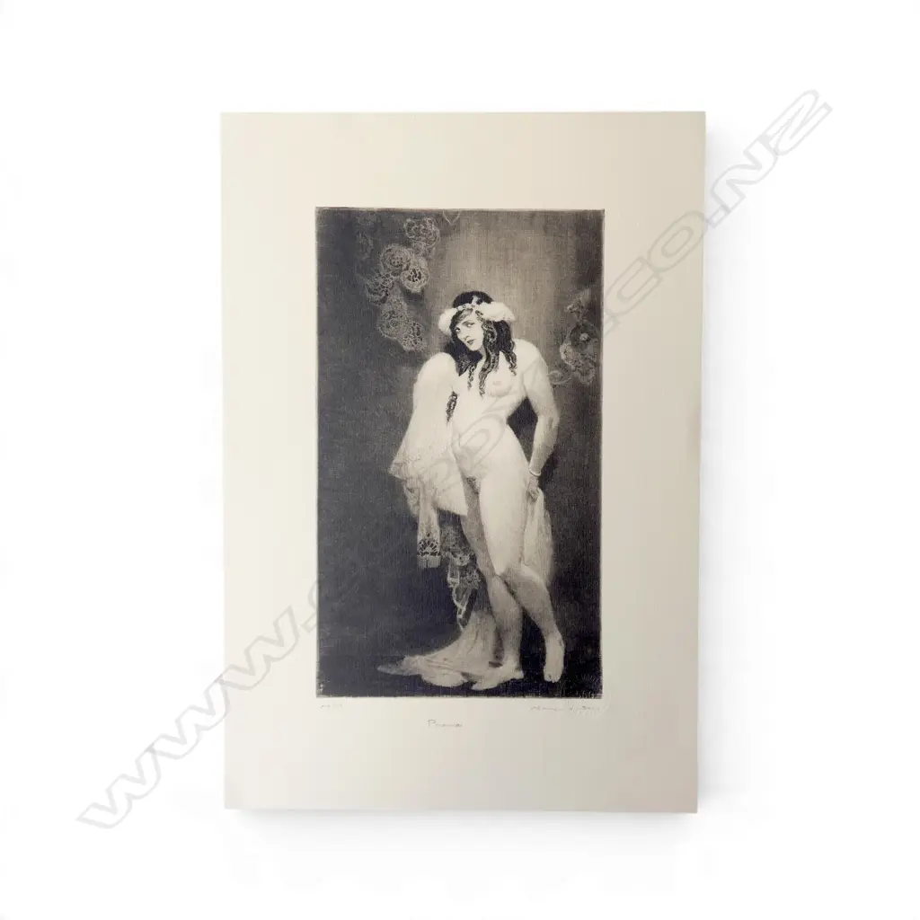 NORMAN LINDSAY FACSIMILE ETCHING 'PROMISE' (with authentication certificate) Image 1++