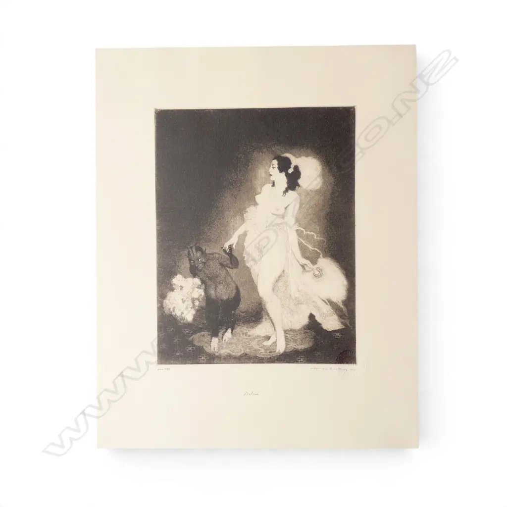 NORMAN LINDSAY FACSIMILE ETCHING 'DEBUT' (with authentication certificate) Image 1++