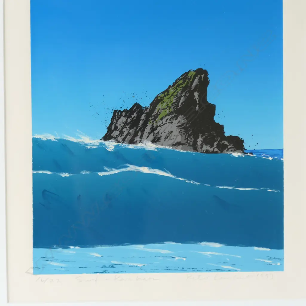 PETER LAMBERT, 'SURF - KAREKARE' 16/22, SIGNED, 240X 185MM Image 1++