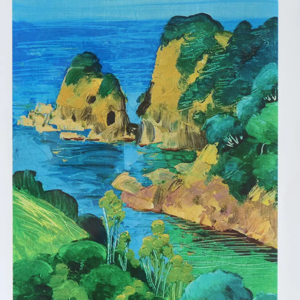 MICHAEL SMITHER, HORSESHOE BAY (TUTUKAKA), SCREENPRINT, ED. 10/400, 300 X 225MM Image 1++