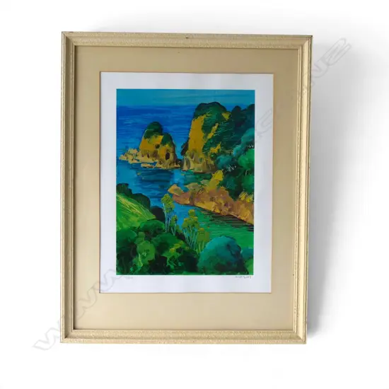 MICHAEL SMITHER, HORSESHOE BAY (TUTUKAKA), SCREENPRINT, ED. 10/400, 300 X 225MM