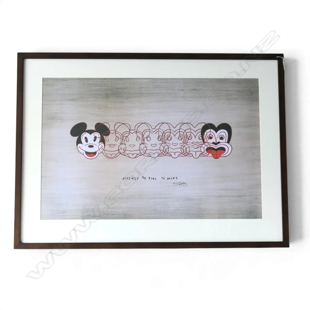 DICK FRIZZELL 'MICKEY TO TIKI TU MEKE' POSTER PRINT 465x715mm Image 1++