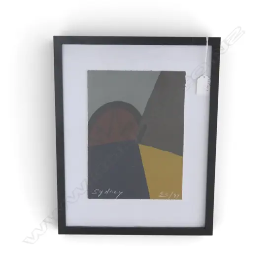 EION STEVENS, 'SYDNEY' 1997, FRAMED ACRYLIC ON PAPER, SIGNED AND TITLED, 250 X 180MM