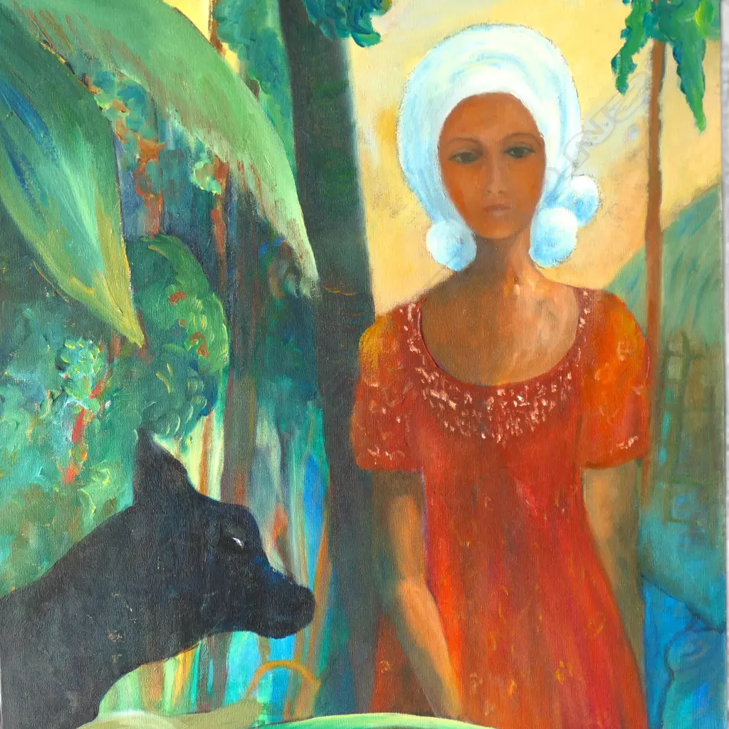 R. S CLARKE, ANTOINETTE IN MALAYSIA 1998, OIL ON CANVAS, 1000 X 600MM Image 1++