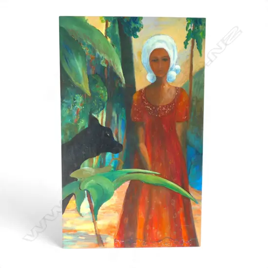 R. S CLARKE, ANTOINETTE IN MALAYSIA 1998, OIL ON CANVAS, 1000 X 600MM