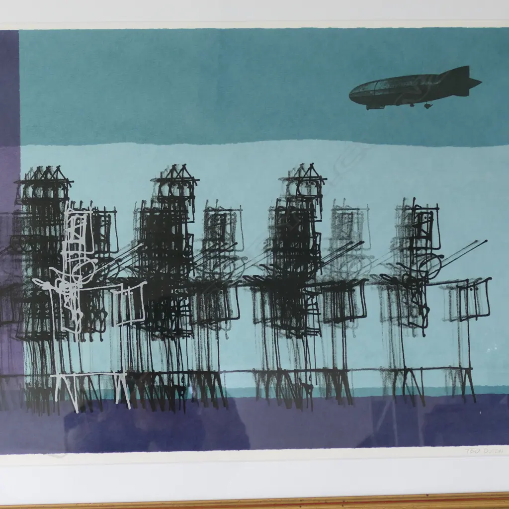 Ted Dutch (1928-2008) - Horsemen II. Handmade Silkscreen 38/40. 1972  screenprint, limited edition 38/40. signed, dated Image 1++