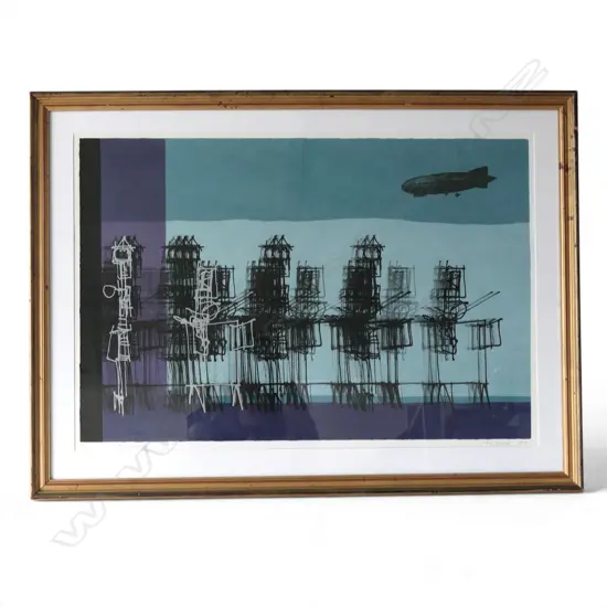 Ted Dutch (1928-2008) - Horsemen II. Handmade Silkscreen 38/40. 1972  screenprint, limited edition 38/40. signed, dated
