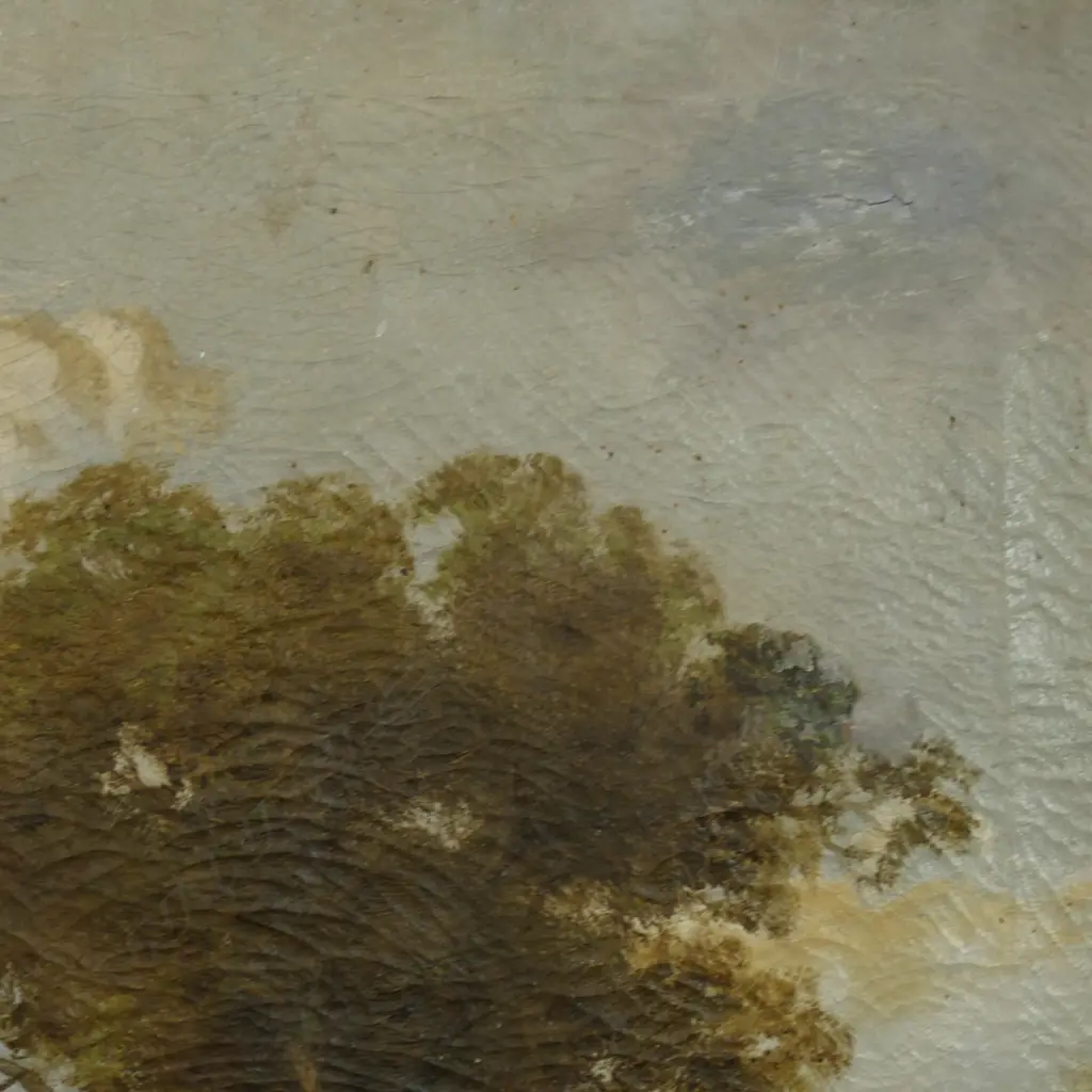 SYDNEY CLIFFORD, EUROPEAN COUNTRY SCENE, OIL ON CANVAS, 750x620mm Image 1++