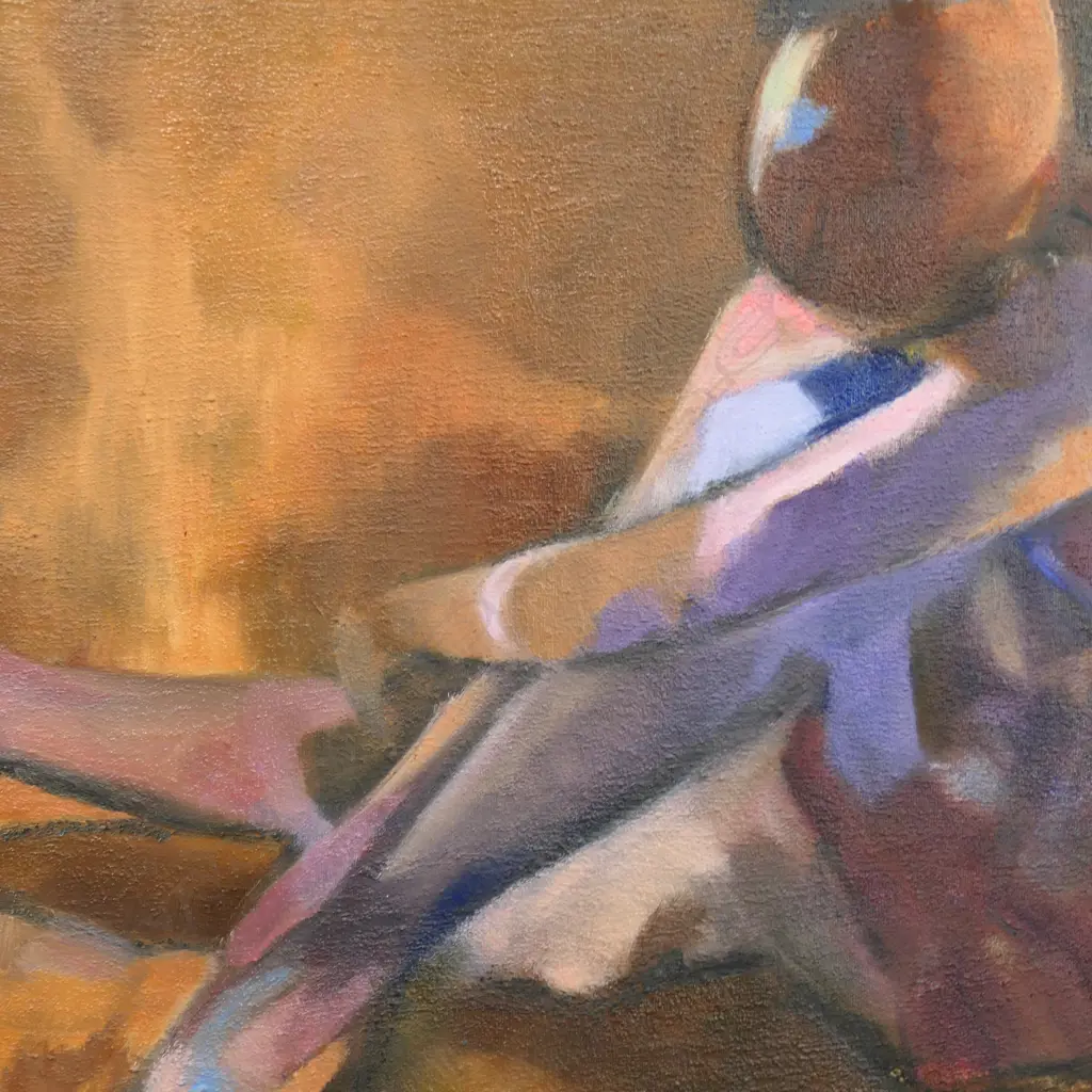 CHRISTIANA WARD, RESTING BALLERINA, OIL ON CANVAS, SIGNED, 505 X 505MM Image 1++