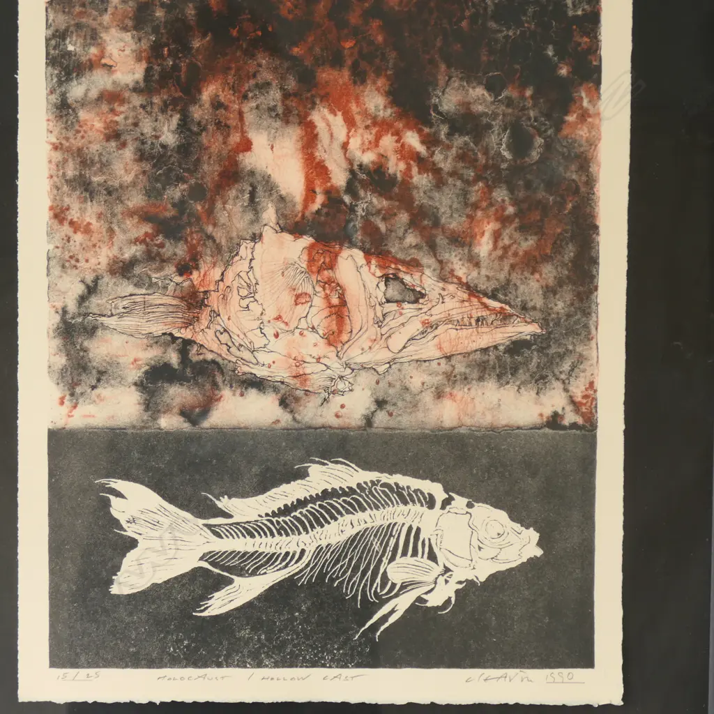 BARRY CLEAVIN, HOLOCAUST / HOLLOW CAST, ETCHING 15/25, 530 X 370MM Image 1++