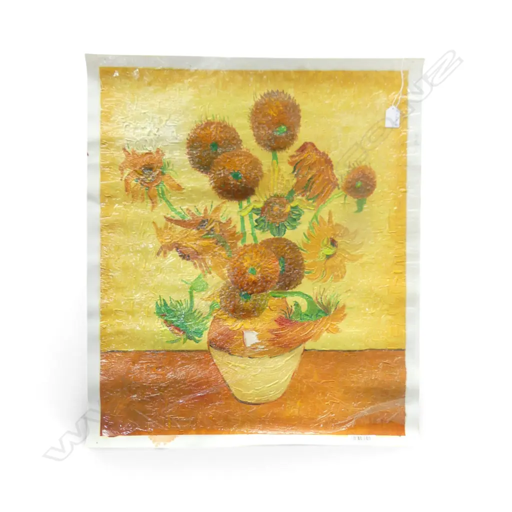 AFTER VINCENT VAN GOGH OIL PAINTING Sun Flowers 635 x 535mm Image 1++