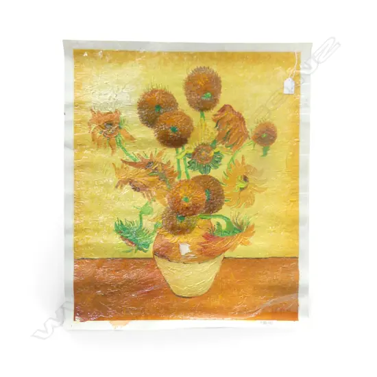 AFTER VINCENT VAN GOGH OIL PAINTING Sun Flowers 635 x 535mm