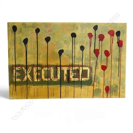 ARTIST UNKNOWN ACYRLIC ON BOARD 940 X 620 MM