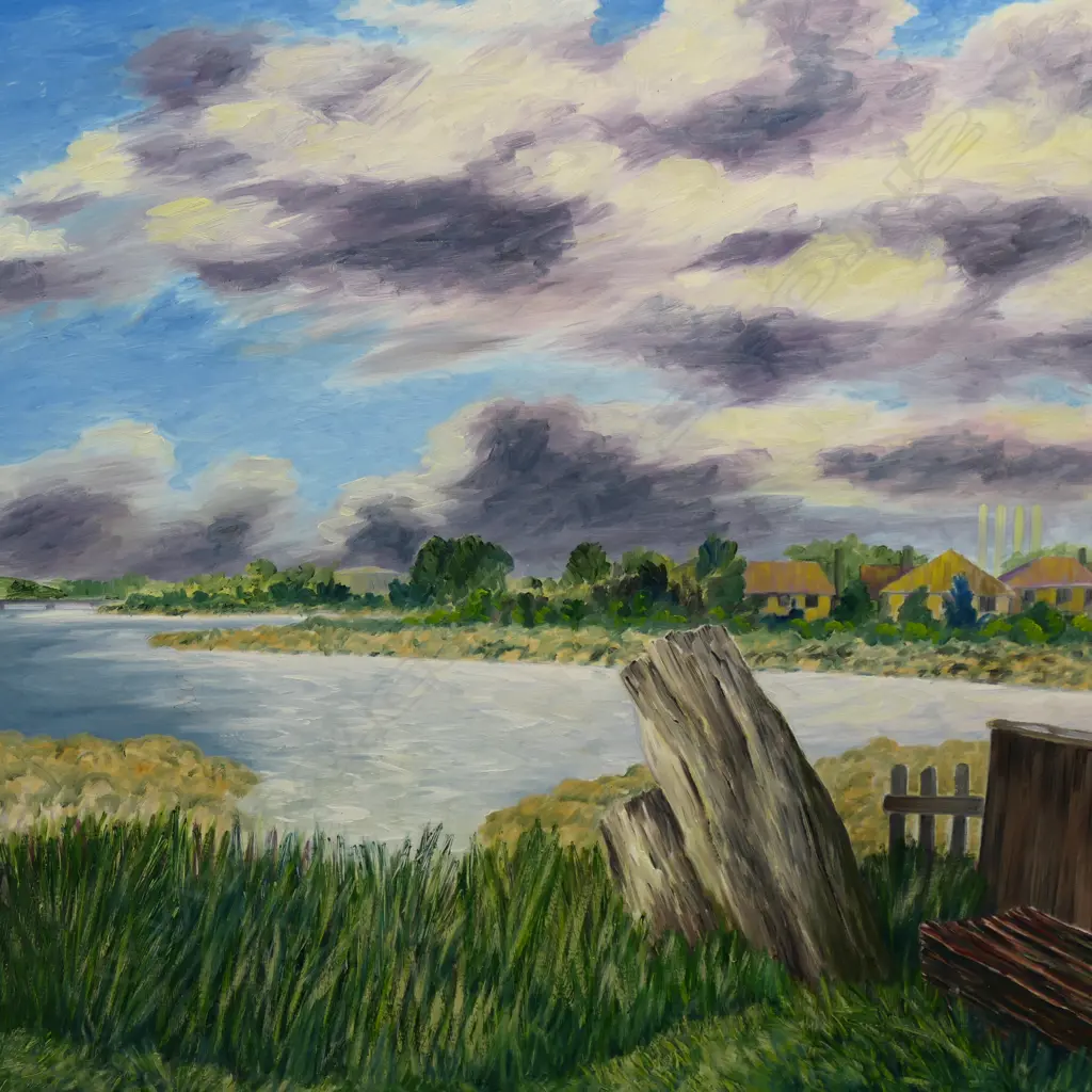 ROGER STAPLES, LANDSCAPE, ACRYLIC ON CANVAS, SIGNED & DATED '91 915x1220mm Image 1++