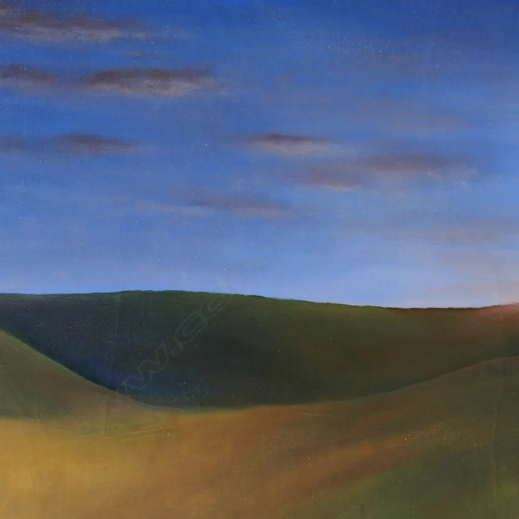 ROLLING HILLS, UNKNOWN ARTIST, OIL ON CANVAS, 640 X 510 MM Image 1++