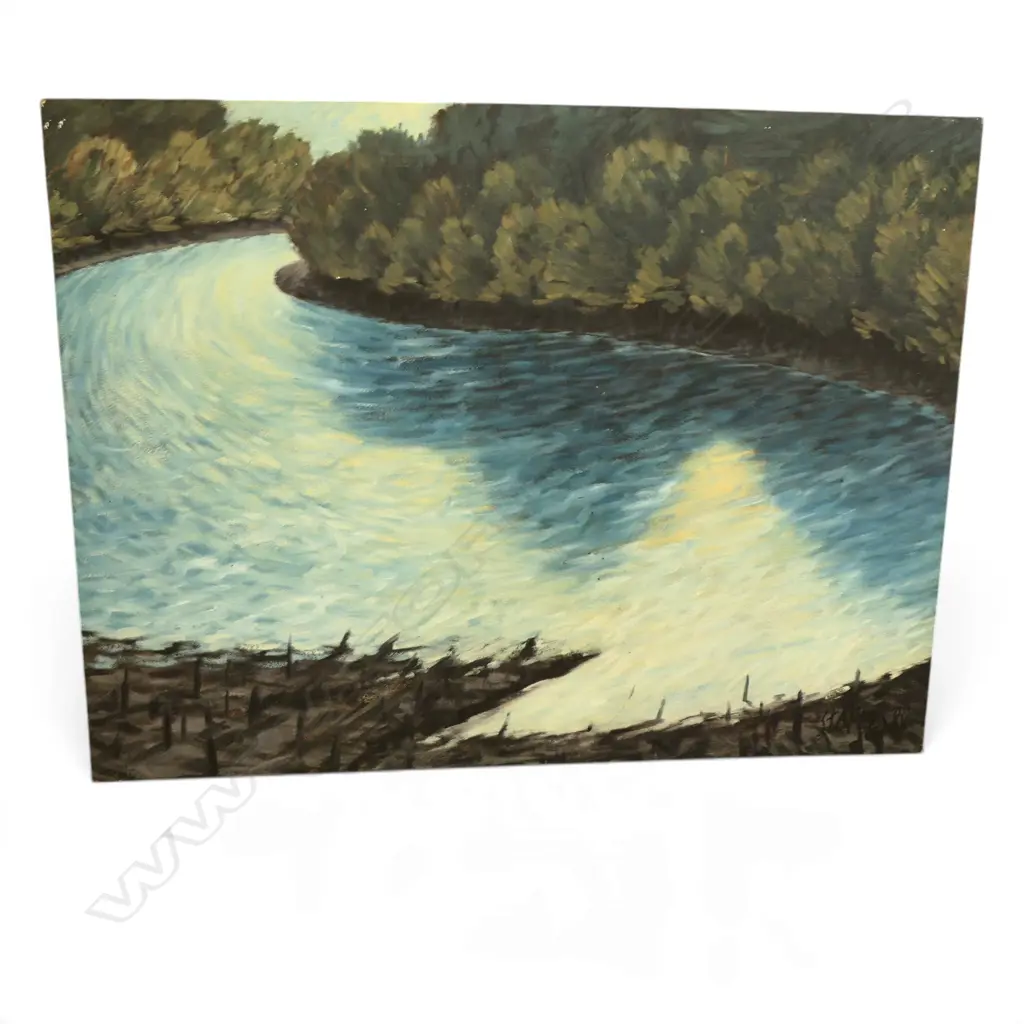 ROGER STAPLES, UNTITLED, SIGNED & DATED '88, OIL ON BOARD, 600x810mm Image 1++