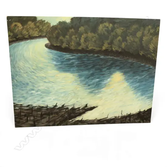 ROGER STAPLES, UNTITLED, SIGNED & DATED '88, OIL ON BOARD, 600x810mm