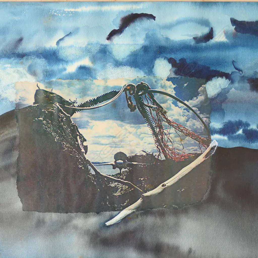 JULIET BATTEN, UNTITLED, WATERCOLOUR/MIXED MEDIA ON PAPER, FOXING, 320x410mm Image 1++