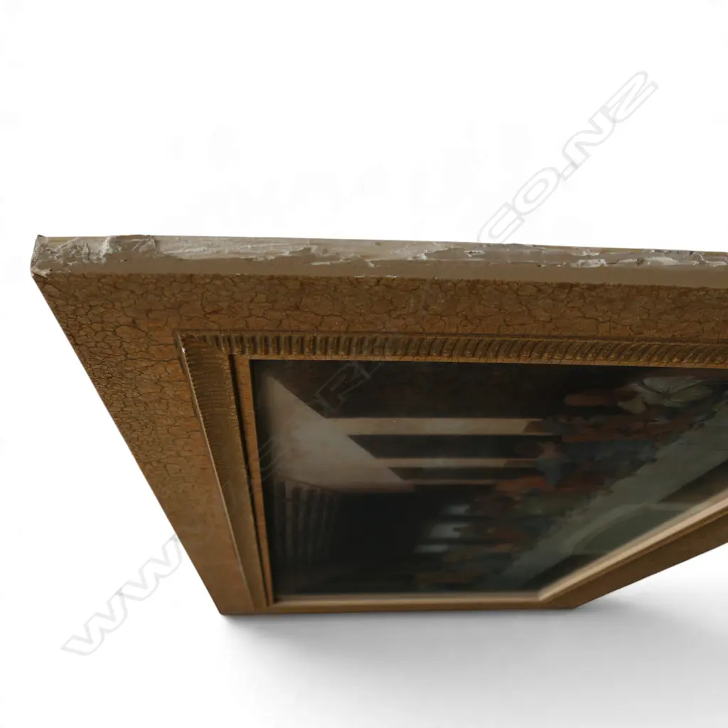 LAST SUPPER PRINT 410x850mm frame AF to one side Image 1++