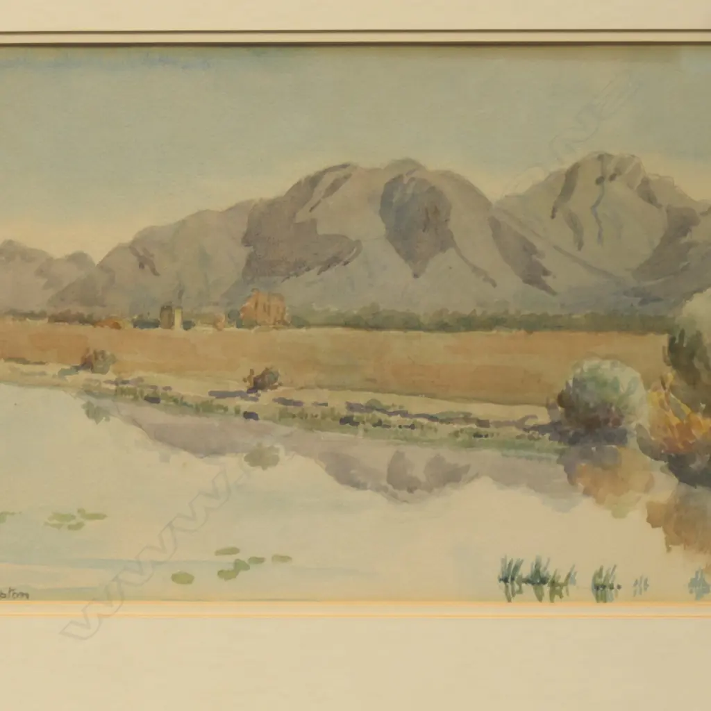 ELSIE CROMPTON-SMITH, FOUR FRAMED LANDSCAPE WATERCOLOURS, 240 X 370MM (EACH) Image 1++