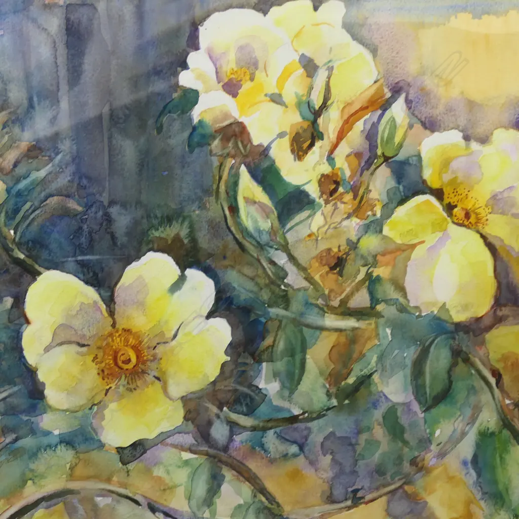 MANDY DEMPSEY, STILL LIFE, WATERCOLOUR, SIGNED, 385 X 460MM Image 1++