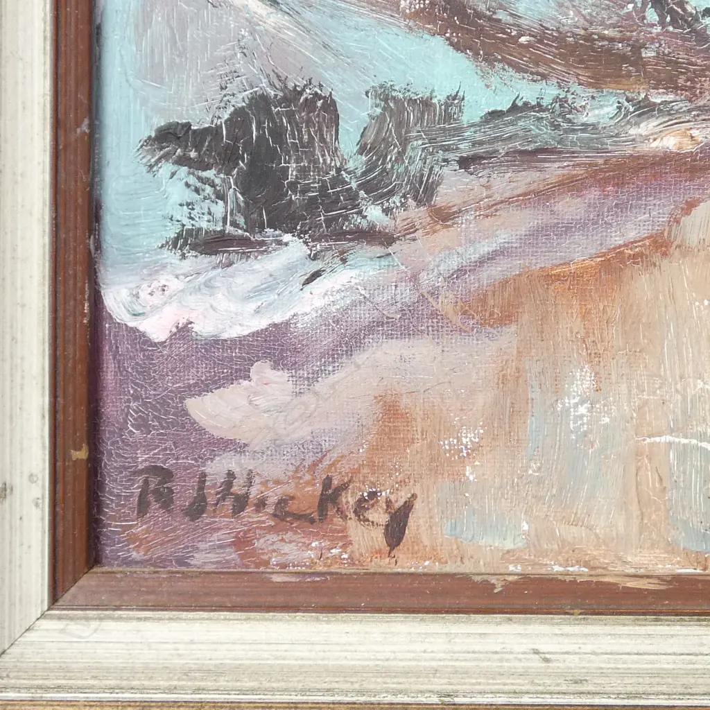R. J HICKEY, FLORAL STILL LIFE, OIL ON BOARD, SIGNED, 405 X 495MM Image 1++