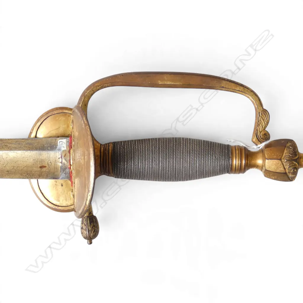 ENGLISH 1796 PATTERN INFANTRY OFFICERS SWORD & SCABBARD L.1000mm Image 1++