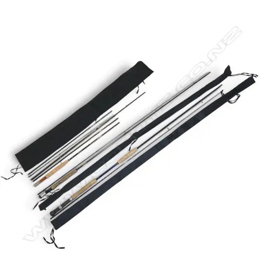 3 BAGED FLY FISHING RODDS L1400 LONGEST