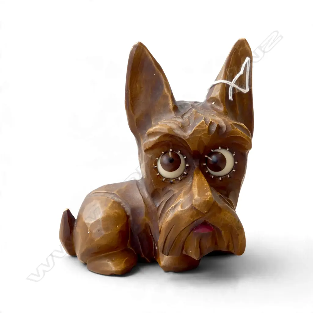 RESIN MOVING EYE DOG CLOCK - GERMANY H.150mm Image 1++