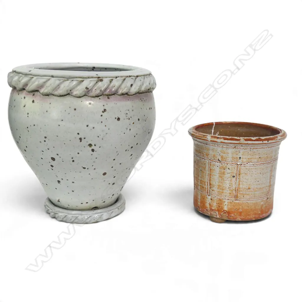 2 STUDIO POTTERY VASES H.320mm Image 1++