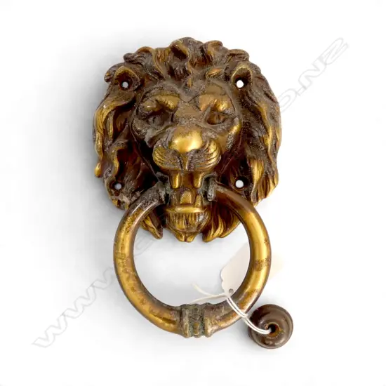 BRASS LION DOOR KNOCKER H.165mm