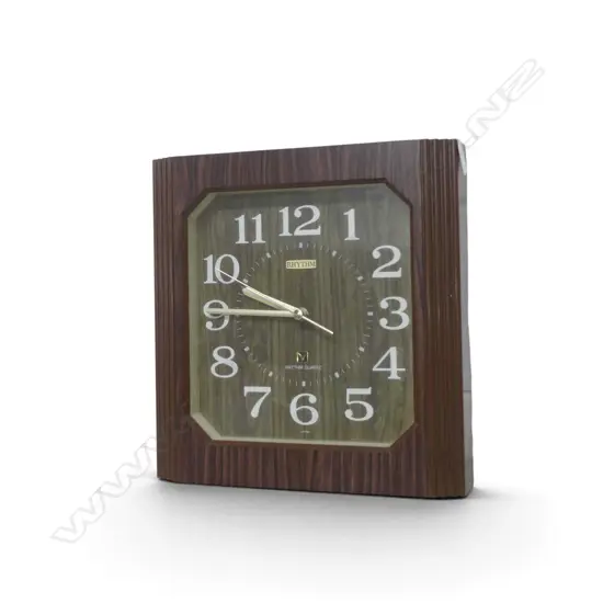 RHYTHM WALL CLOCK c.1970s320x75x335mm