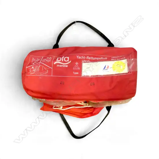 BFA MARINE GERMAN YACHT LIFERAFT 4 person. In nylon bag. For service 2002.