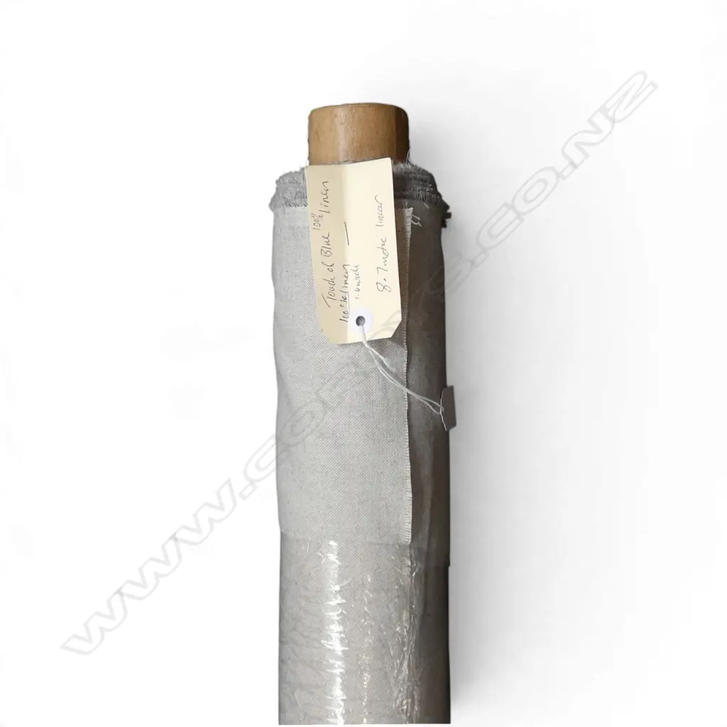FABRIC BOLT; TOUCH OF BLUE, LINEN, W.1.4 & L.8.7M Image 1++