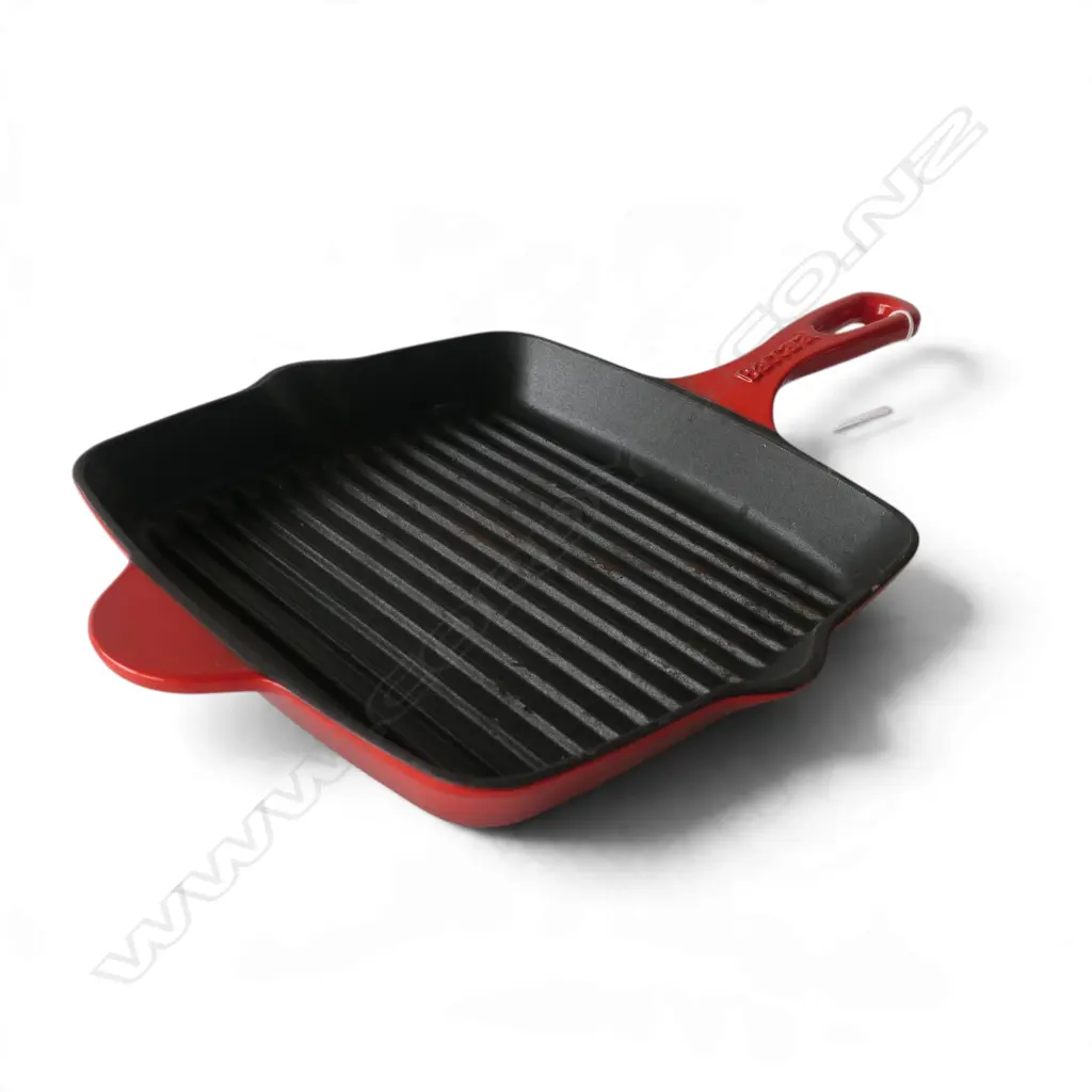 BACCARAT CAST IRON GRILL PAN IN RED, L.440mm Image 1++