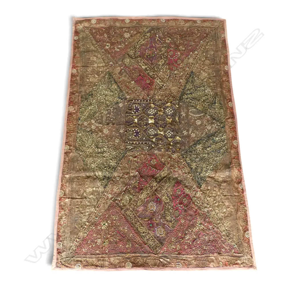 VINTAGE CEREMONIAL ELEPHANT BLANKET H.1460mm X 950mm Image 1++