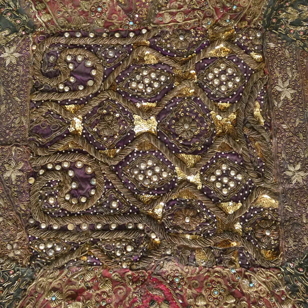 VINTAGE CEREMONIAL ELEPHANT BLANKET H.1460mm X 950mm Image 1++