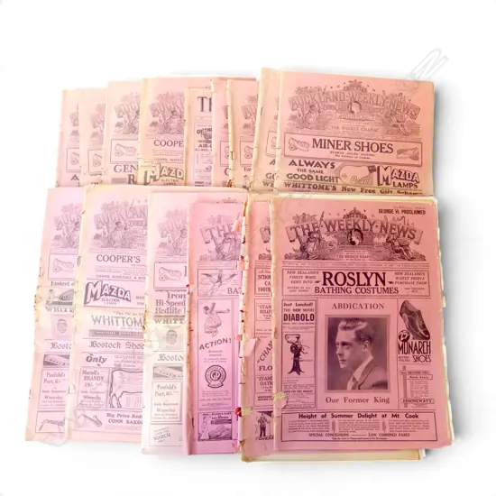 16 EDITIONS WEEKLY NEWS - MAINLY 1930'S