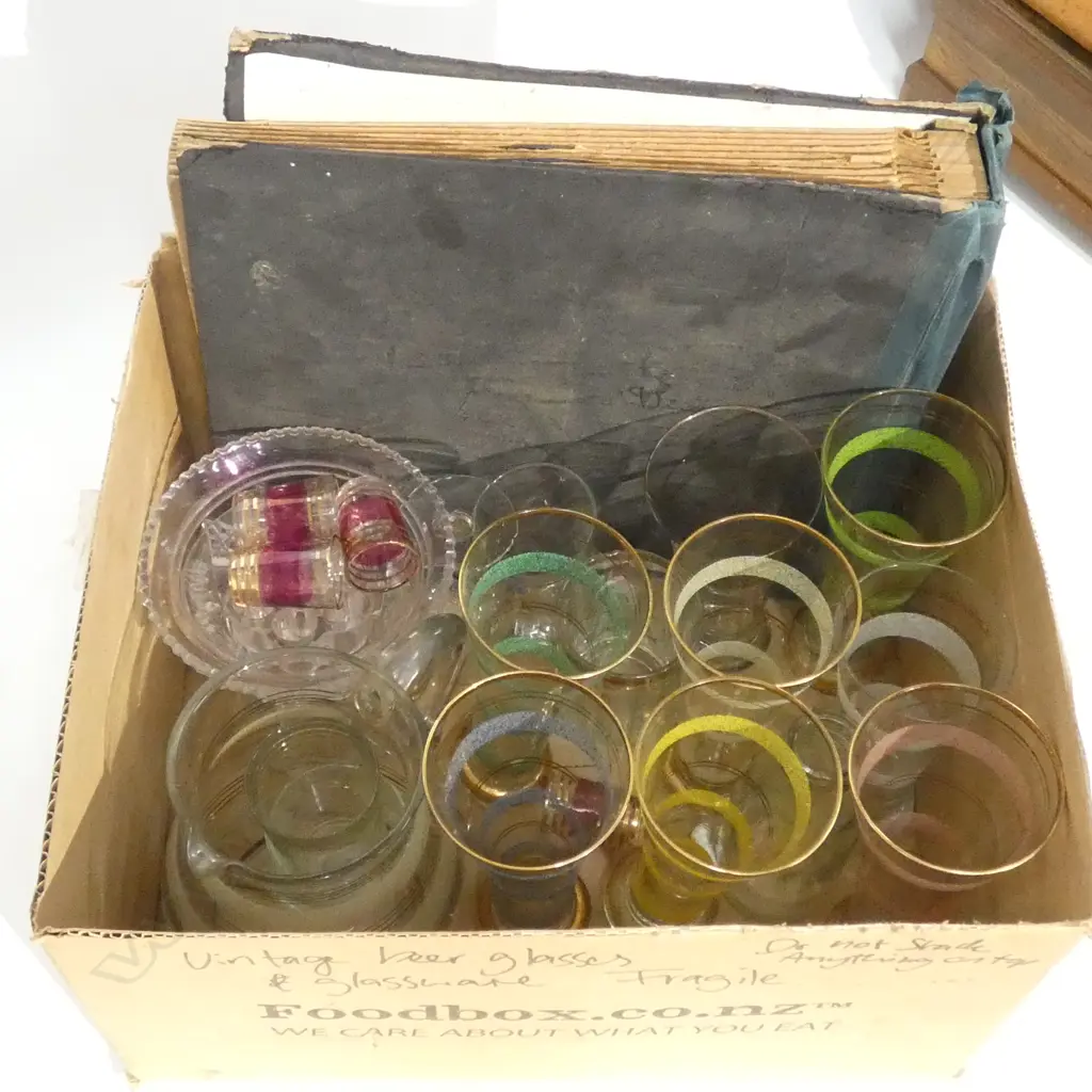 ASST. GLASSWARE, VINTAGE RECORDS Image 1++