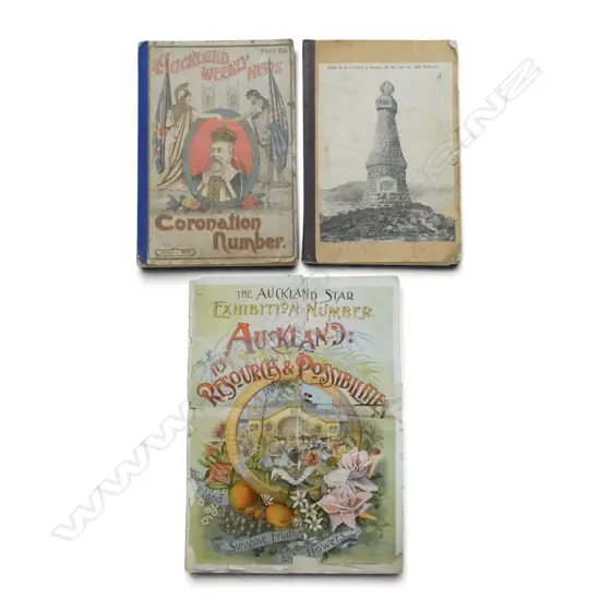 BOUND VOLUME AUCKLAND WEEKLY NEWS CORONATION NUMBER JUNE 1902 + OTHER PUBLICATIONS: Canterbury Times 1901 some faults...
