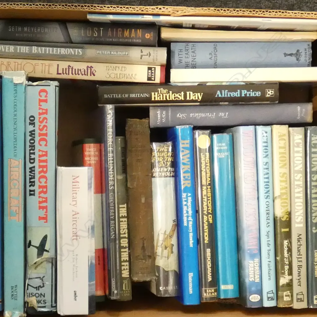 2 BOXES OF ASST. MILITARY BOOKS Image 1++