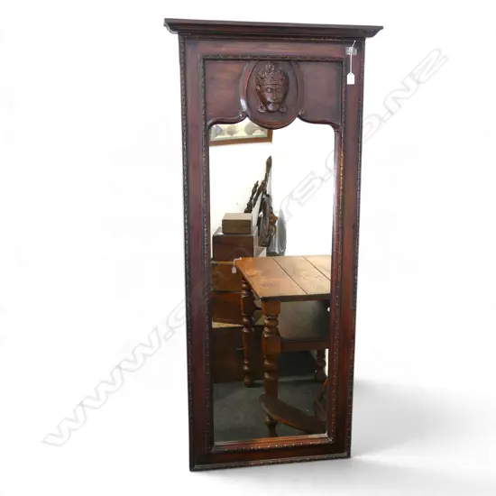 TALL MIRROR IN CARVED BUDDHA FRAME 1515x685mm