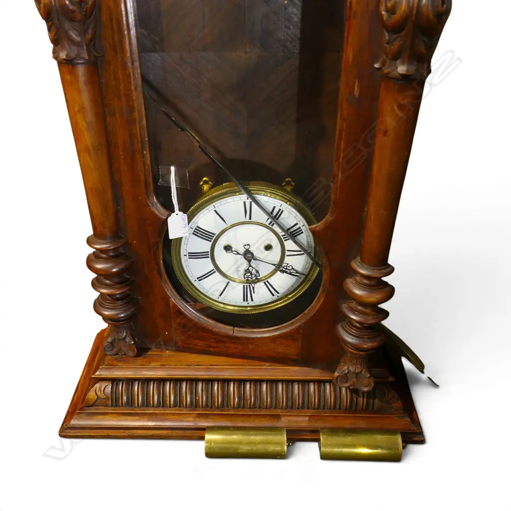 VINTAGE VIENNA REGULATOR WALL CLOCK H.1180mm Image 1++