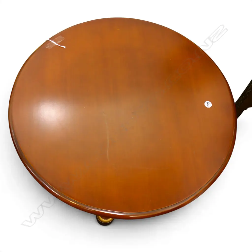 WOODEN SIDE TABLE H.590mm, 610mm dia scratch to top Image 1++